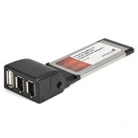 Startech.com 2 Port FireWire & 1 Port USB 2.0 ExpressCard Adapter (EC1U2F)